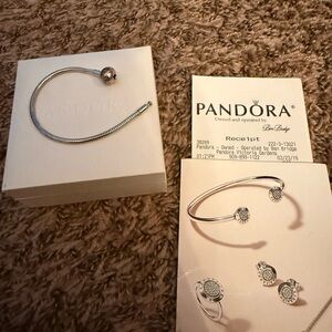 New with receipt Pandora Silver Bracelet